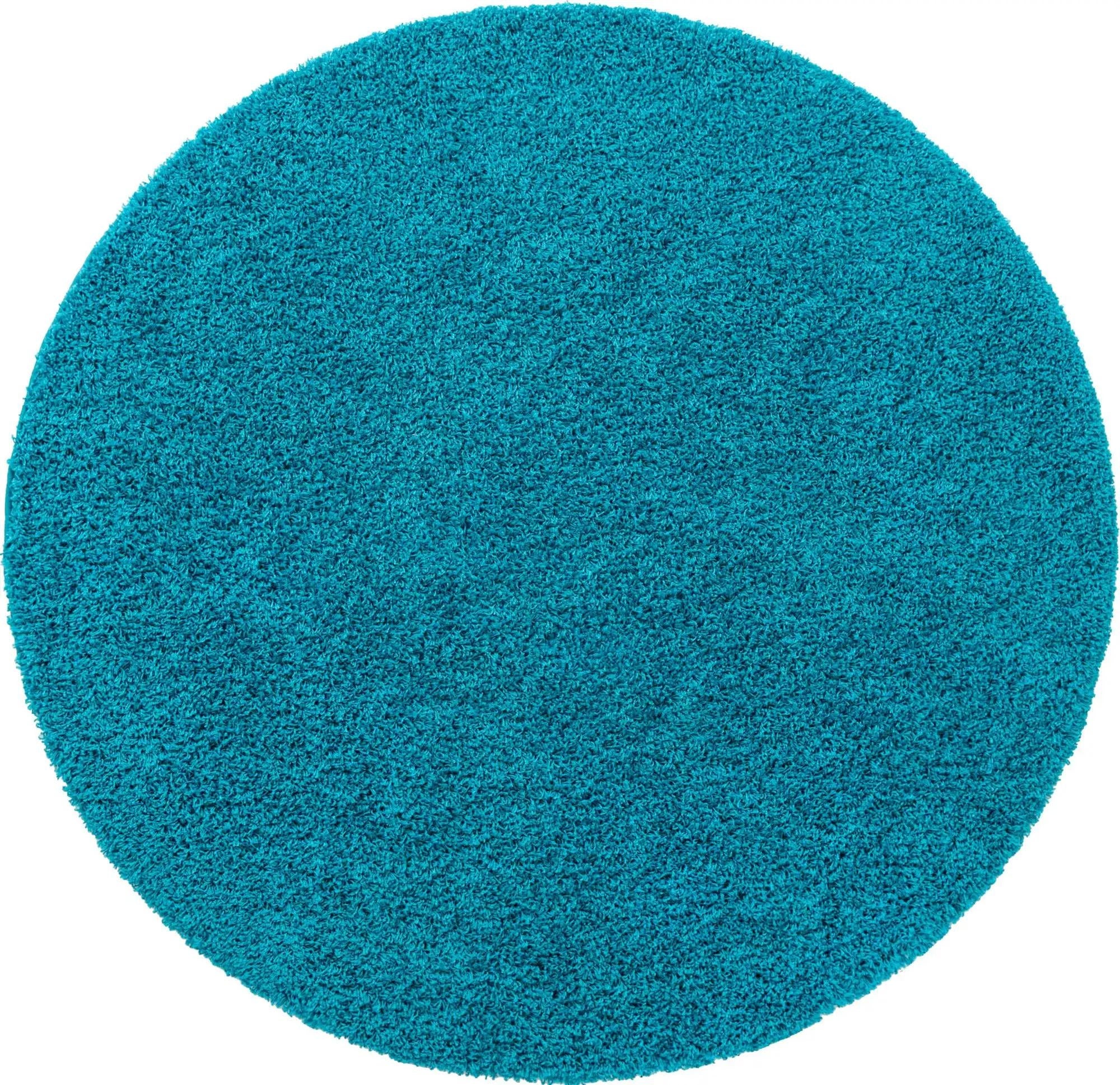 Plush Oasis Collection Area Rug - Serenity (Turquoise)