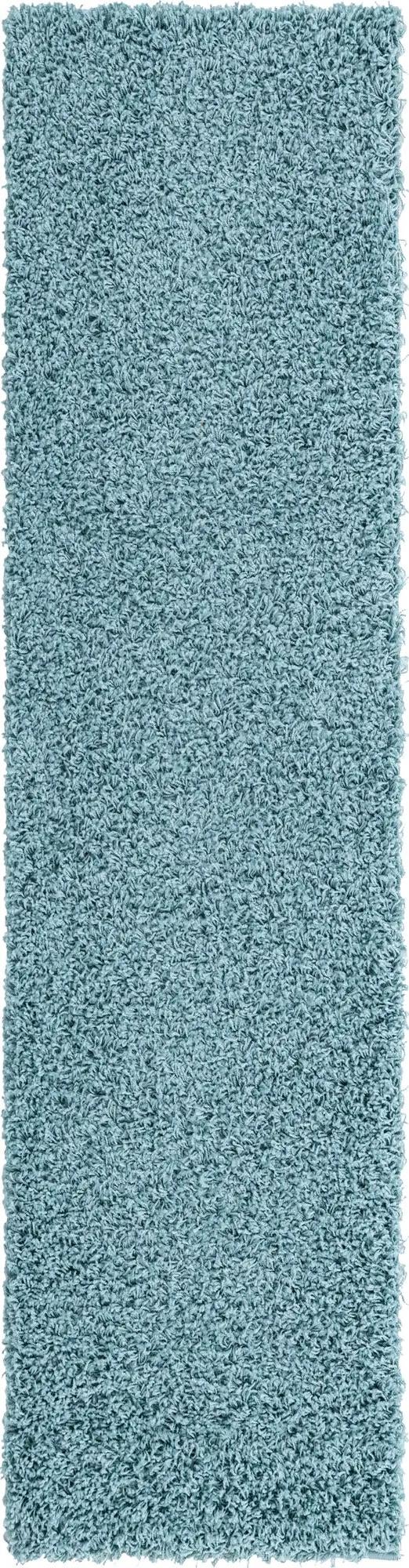 Plush Oasis Collection Area Rug - Serenity (Light Slate Blue)