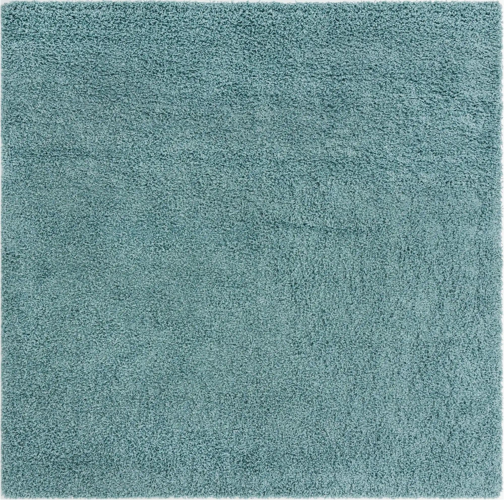 Plush Oasis Collection Area Rug - Serenity (Light Slate Blue)