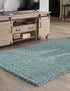 Plush Oasis Collection Area Rug - Serenity (Light Slate Blue)