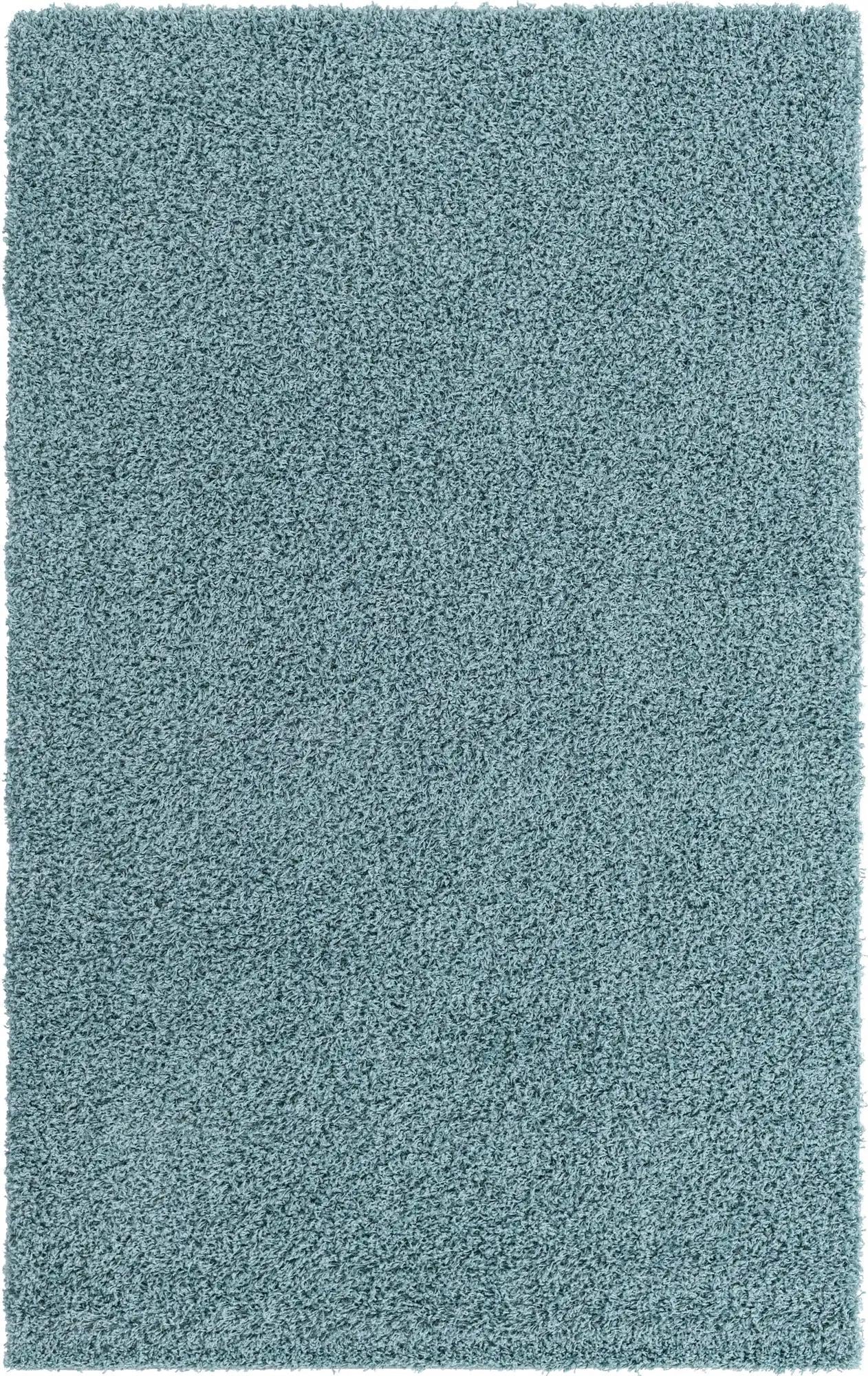 Plush Oasis Collection Area Rug - Serenity (Light Slate Blue)