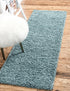 Plush Oasis Collection Area Rug - Serenity (Light Slate Blue)