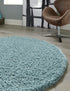 Plush Oasis Collection Area Rug - Serenity (Light Slate Blue)