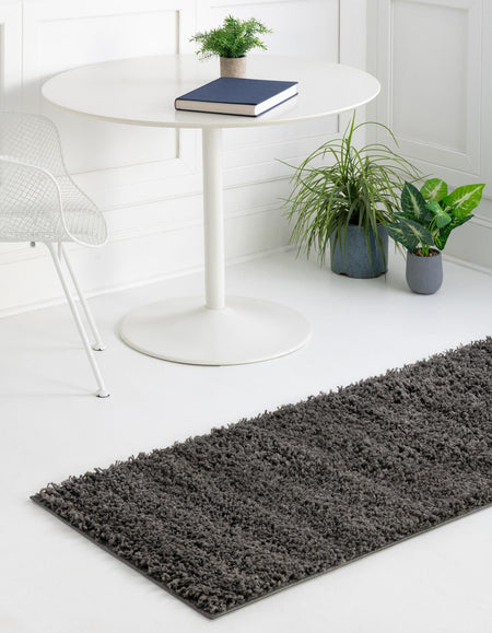 Plush Oasis Collection Area Rug - Serenity (Graphite Gray)