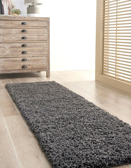 Plush Oasis Collection Area Rug - Serenity (Graphite Gray)