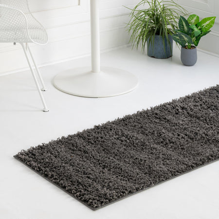 Plush Oasis Collection Area Rug - Serenity (Graphite Gray)