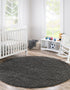 Plush Oasis Collection Area Rug - Serenity (Graphite Gray)