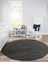 Plush Oasis Collection Area Rug - Serenity (Graphite Gray)