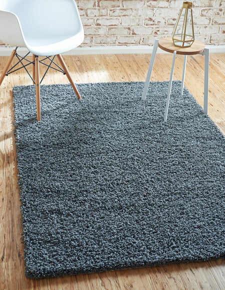 Plush Oasis Collection Area Rug - Serenity (Graphite Gray)