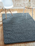 Plush Oasis Collection Area Rug - Serenity (Graphite Gray)