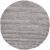 Plush Oasis Collection Area Rug - Serenity (Cloud Gray) Round Cloud Gray Main