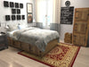 Versailles Elegance Collection Area Rug -  Montreuil Square Red  lifestyle 66