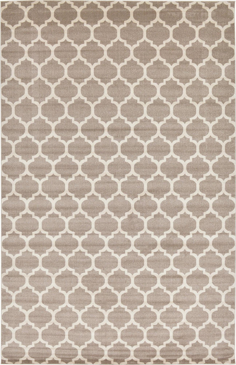 Lattice Gardens Collection Area Rug -  Bloomfield (Light Brown) Rectangular Light Brown  lifestyle 23