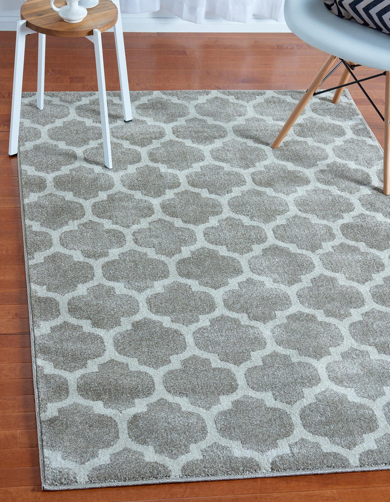 Lattice Gardens Collection Area Rug -  Bloomfield (Light Brown) Rectangle Light Brown  lifestyle 3