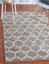 Lattice Gardens Collection Area Rug -  Bloomfield (Light Brown) Rectangle Light Brown  lifestyle 2