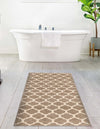 Lattice Gardens Collection Area Rug -  Bloomfield (Light Brown) Runner Light Brown  lifestyle 30