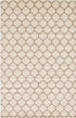 Lattice Gardens Collection Area Rug -  Bloomfield (Beige and Light Brown)