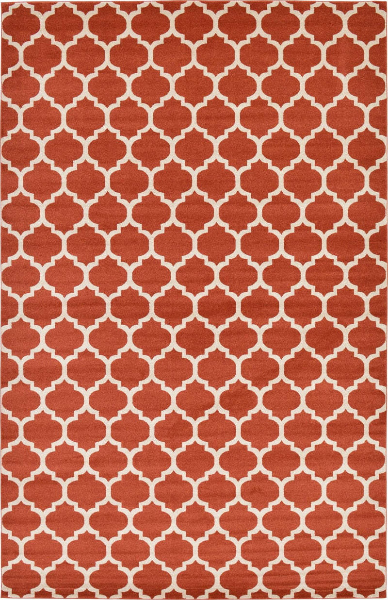 Lattice Gardens Collection Area Rug -  Bloomfield (Light Terracotta) Rectangular Light Terracotta  lifestyle 17