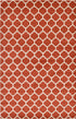 Lattice Gardens Collection Area Rug -  Bloomfield (Light Terracotta)