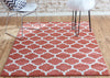 Lattice Gardens Collection Area Rug -  Bloomfield (Light Terracotta) Rectangle Light Terracotta  lifestyle 4