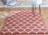 Lattice Gardens Collection Area Rug -  Bloomfield (Light Terracotta)