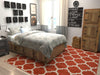 Lattice Gardens Collection Area Rug -  Bloomfield (Light Terracotta) Square Light Terracotta  lifestyle 23