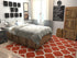 Lattice Gardens Collection Area Rug -  Bloomfield (Light Terracotta)