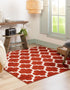 Lattice Gardens Collection Area Rug -  Bloomfield (Light Terracotta)