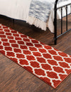 Lattice Gardens Collection Area Rug -  Bloomfield (Light Terracotta) Runner Light Terracotta  lifestyle 24