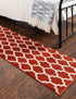 Lattice Gardens Collection Area Rug -  Bloomfield (Light Terracotta)