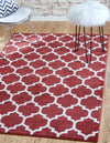 Lattice Gardens Collection Area Rug -  Bloomfield (Dark Terracotta) Rectangle Dark Terracotta  lifestyle 2