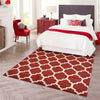 Lattice Gardens Collection Area Rug -  Bloomfield (Dark Terracotta) Square Dark Terracotta  lifestyle 87