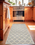 Lattice Gardens Collection Area Rug -  Bloomfield (Light Gray)