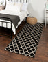 Lattice Gardens Collection Area Rug -  Bloomfield (Black)