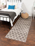 Lattice Gardens Collection Area Rug -  Bloomfield (Dark Gray)