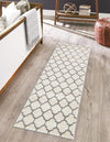 Lattice Gardens Collection Area Rug -  Bloomfield (Beige and Gray) Runner Beige and Gray  lifestyle 27