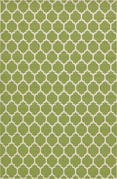 Lattice Gardens Collection Area Rug -  Bloomfield (Light Green)