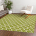 Lattice Gardens Collection Area Rug -  Bloomfield (Light Green)