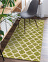 Lattice Gardens Collection Area Rug -  Bloomfield (Light Green)