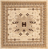 Tabriz Tapestries Collection Area Rug - Azerbaijan (Ivory) Square Ivory  lifestyle 17