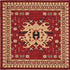 Tabriz Tapestries Collection Area Rug - Azerbaijan (Red)