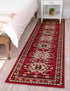 Tabriz Tapestries Collection Area Rug - Azerbaijan (Red)