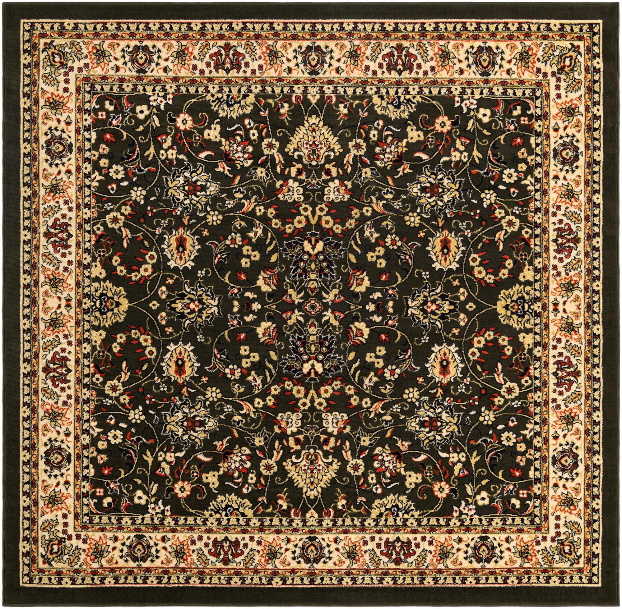 Isfahan Elegance Collection Area Rug - Naghsh-e Jahan (Green)