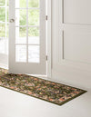 Isfahan Elegance Collection Area Rug - Naghsh-e Jahan (Green) Runner Green  lifestyle 28