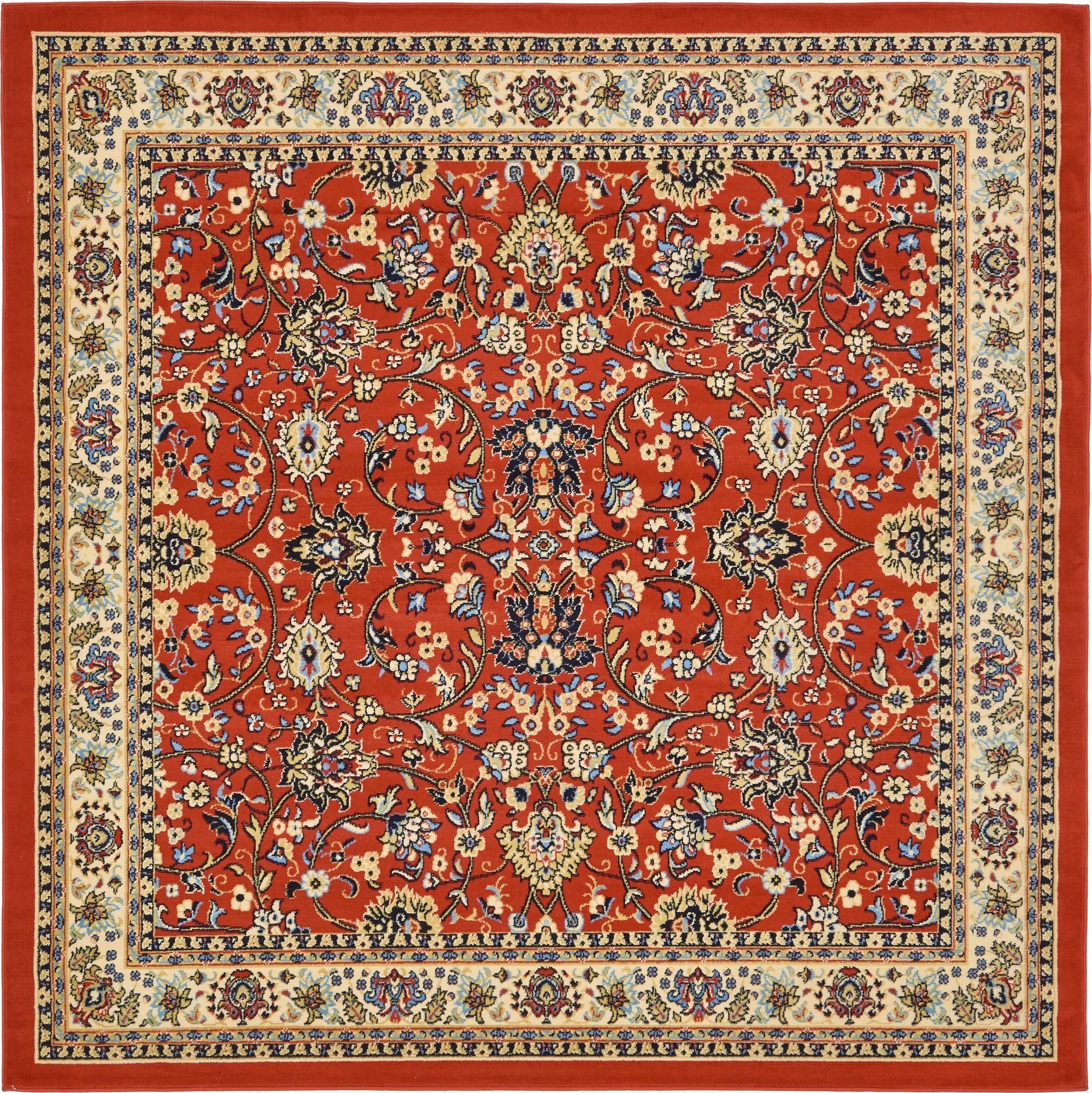 Isfahan Elegance Collection Area Rug - Naghsh-e Jahan (Terracotta)