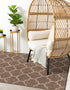 Seaside Lattice Collection Area Rug - Arbor (Brown)