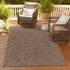 Seaside Serenity Collection Area Rug - Veranda (Light Brown)