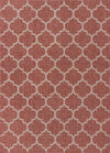 Garden Lattice Oasis Collection Area Rug - Arbor (Rust Red) Rectangle Rust Red Main