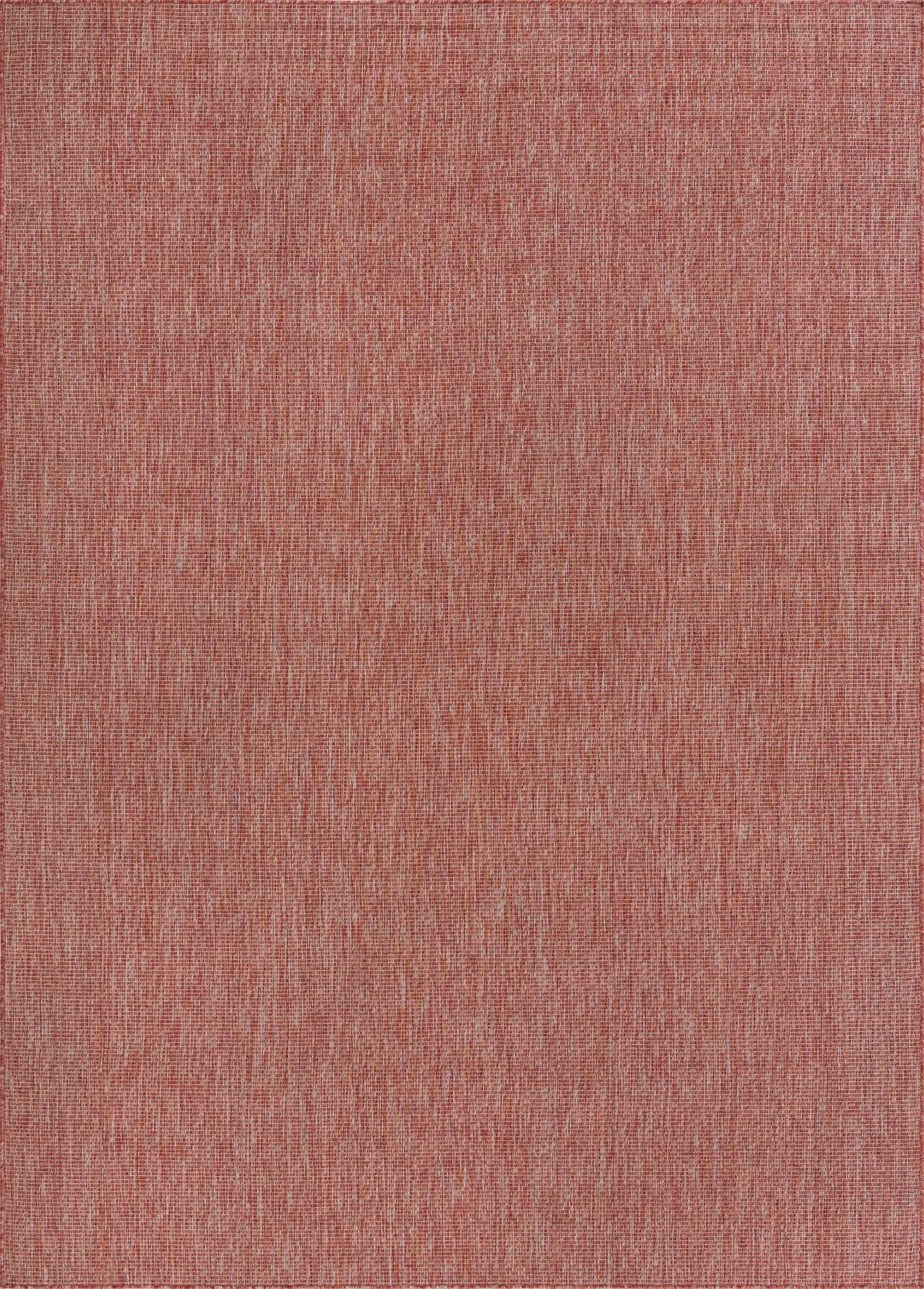 Seaside Serenity Collection Area Rug - Veranda (Rust Red)