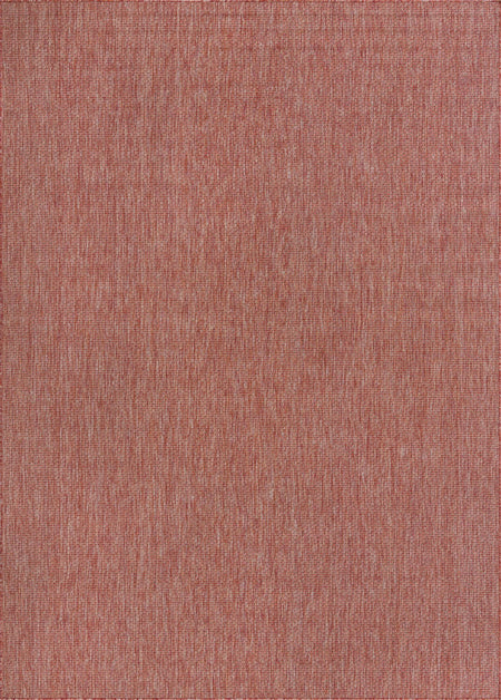 Seaside Serenity Collection Area Rug - Veranda (Rust Red)